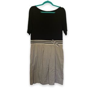 The Limited Khaki and Black dress